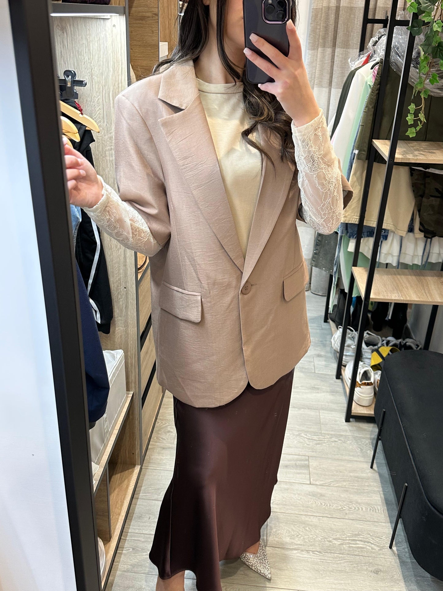 BLAZER LUMINA MANICHE CORTE