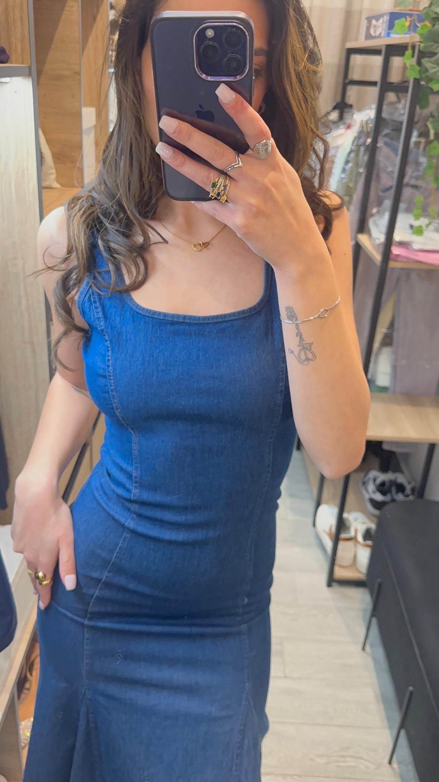 ABITO LUNGO IN DENIM