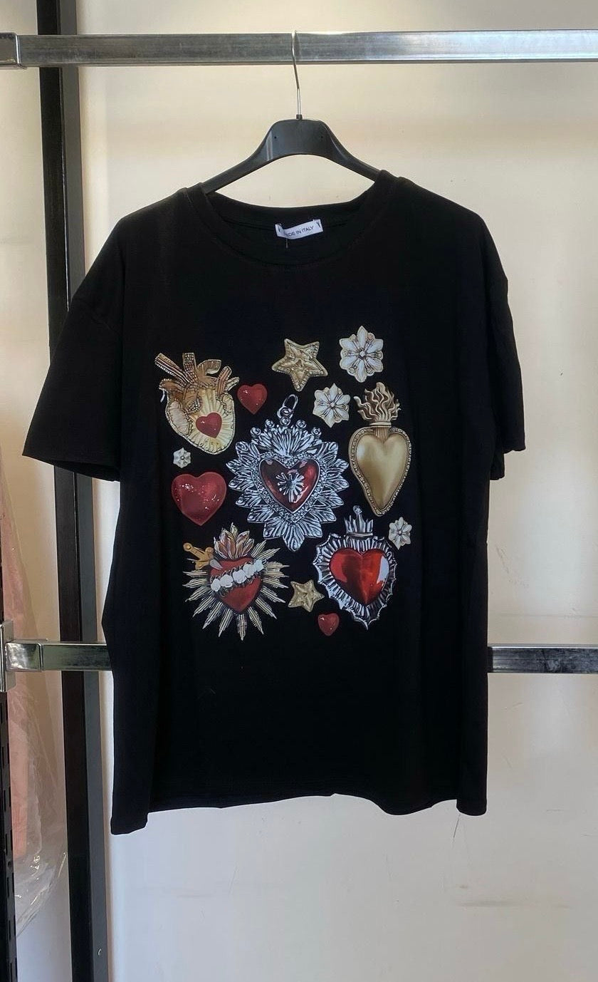 T-SHIRT CUORE SACRO
