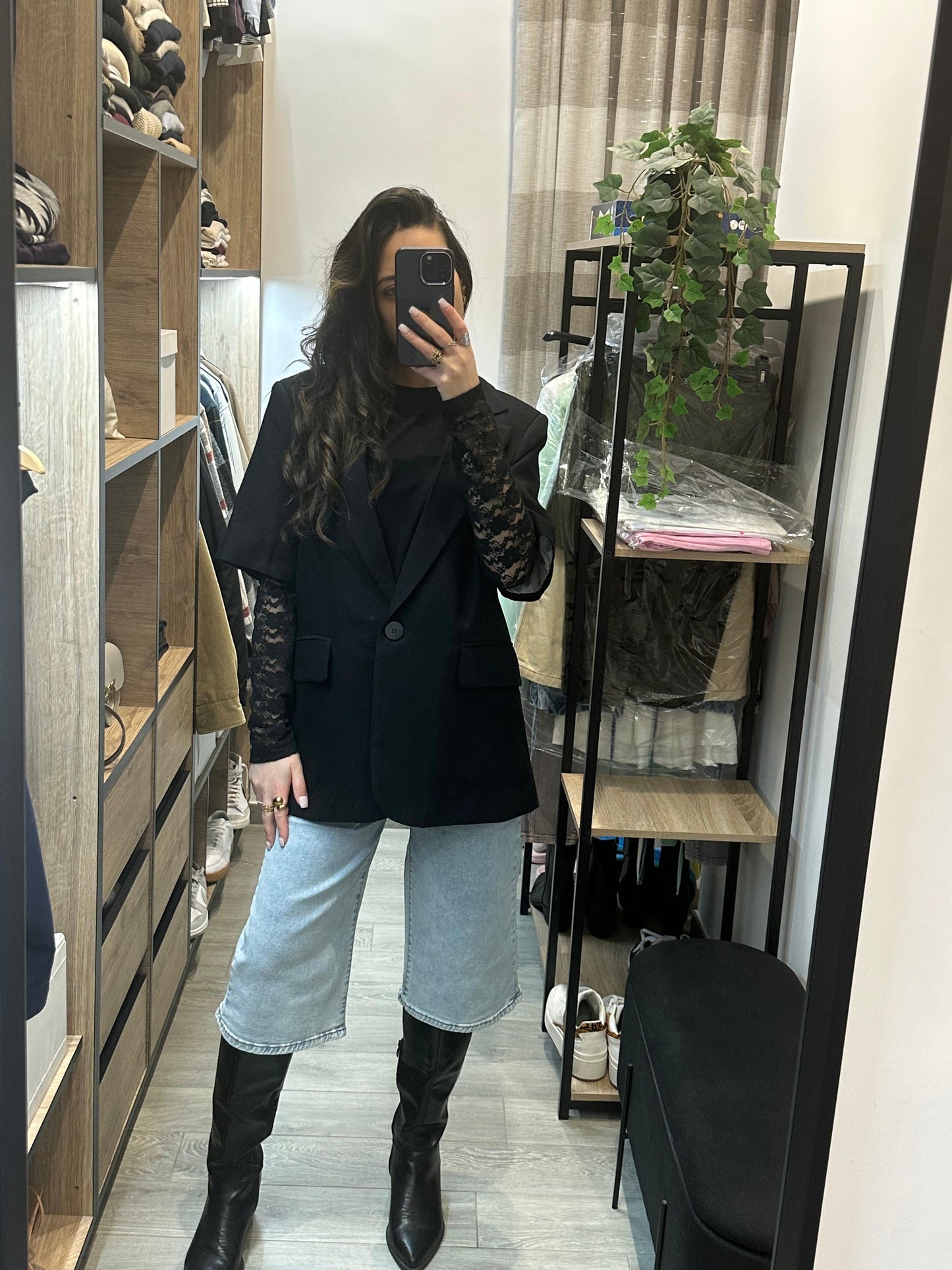 BLAZER LUMINA MANICHE CORTE