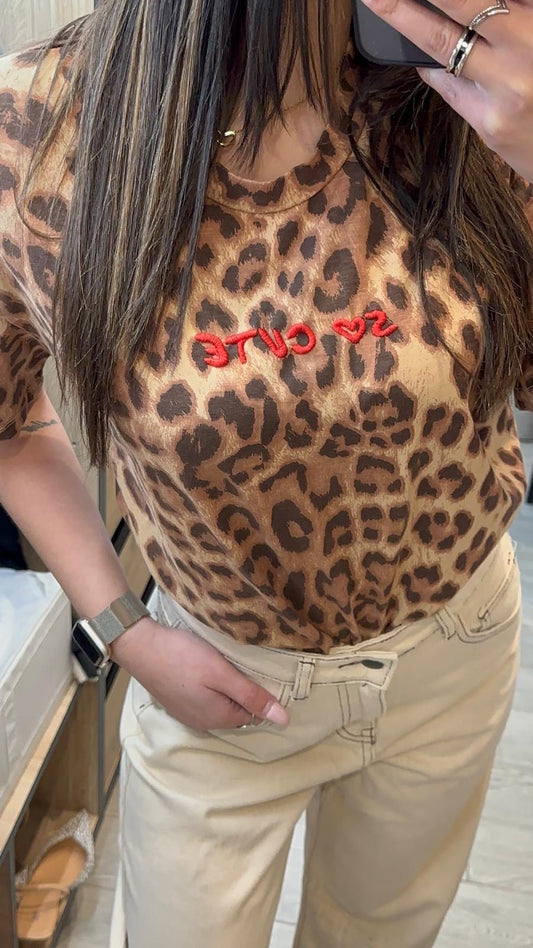 T-SHIRT ANIMALIER LUMINA