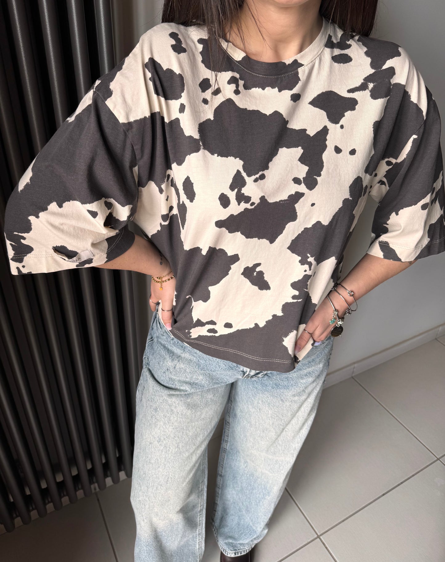 T-SHIRT "COW PRINT"  LUMINA