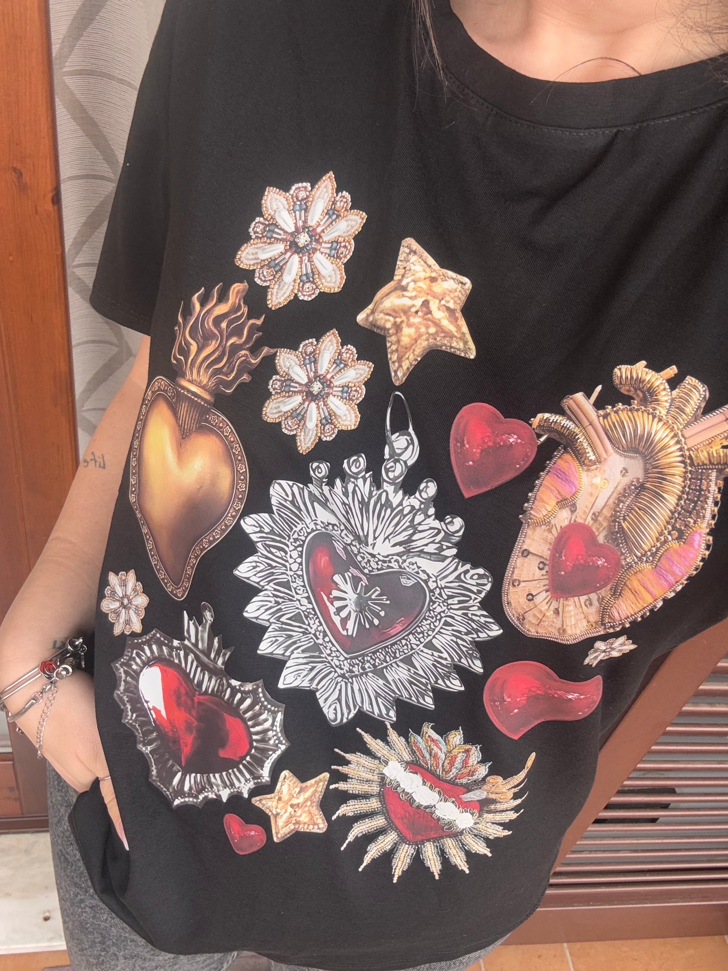 T-SHIRT CUORE SACRO