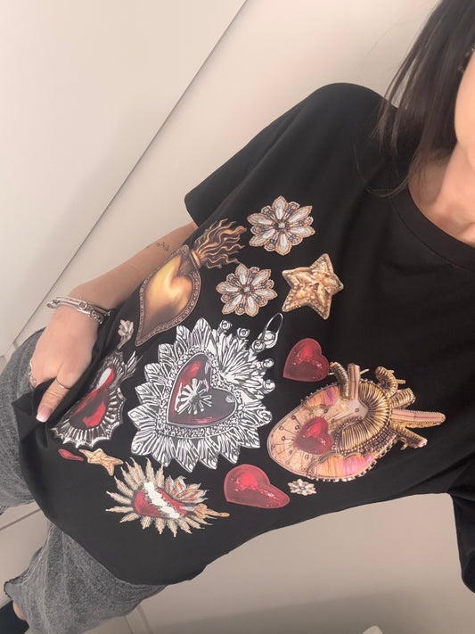 T-SHIRT CUORE SACRO