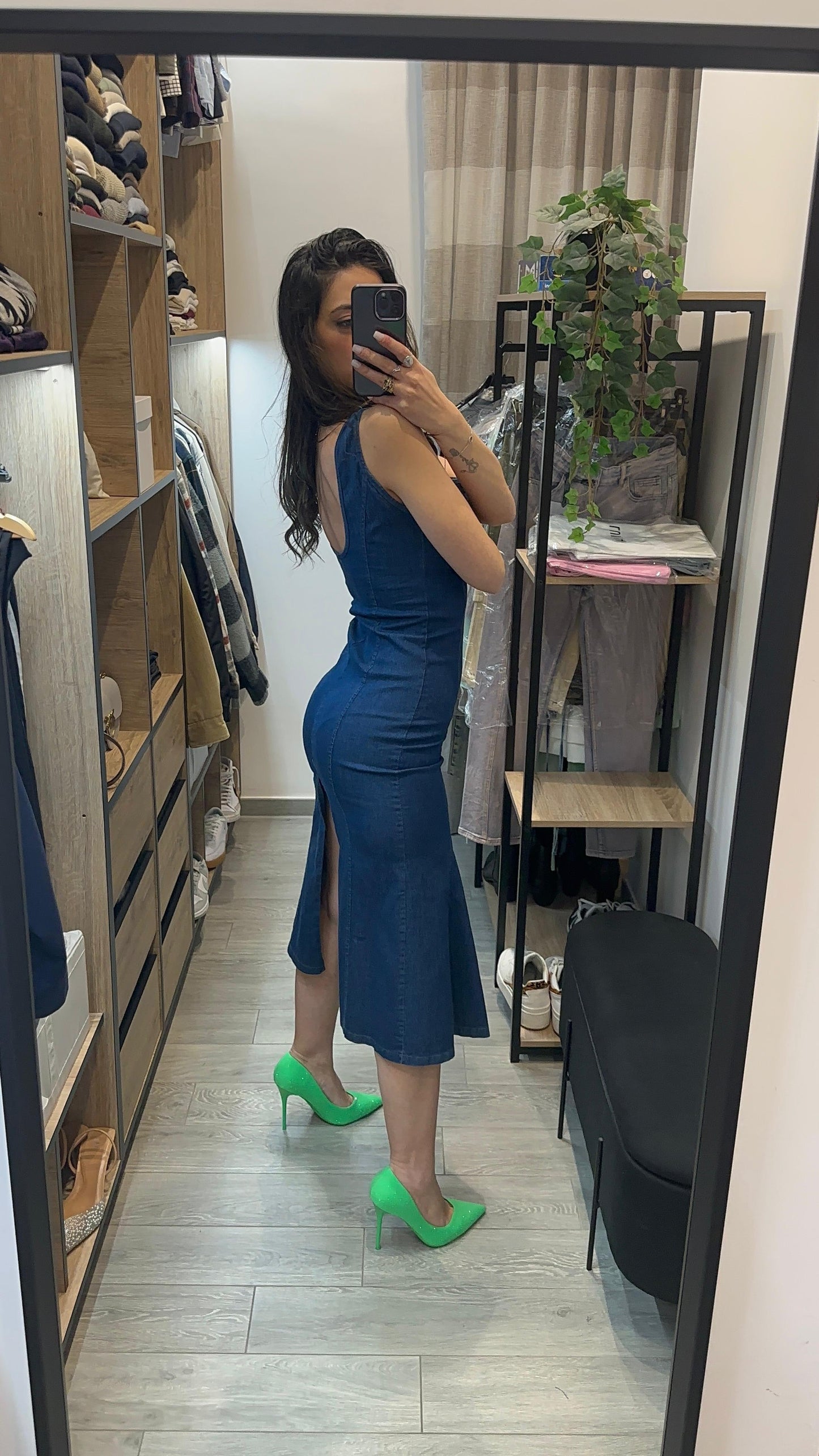 ABITO LUNGO IN DENIM